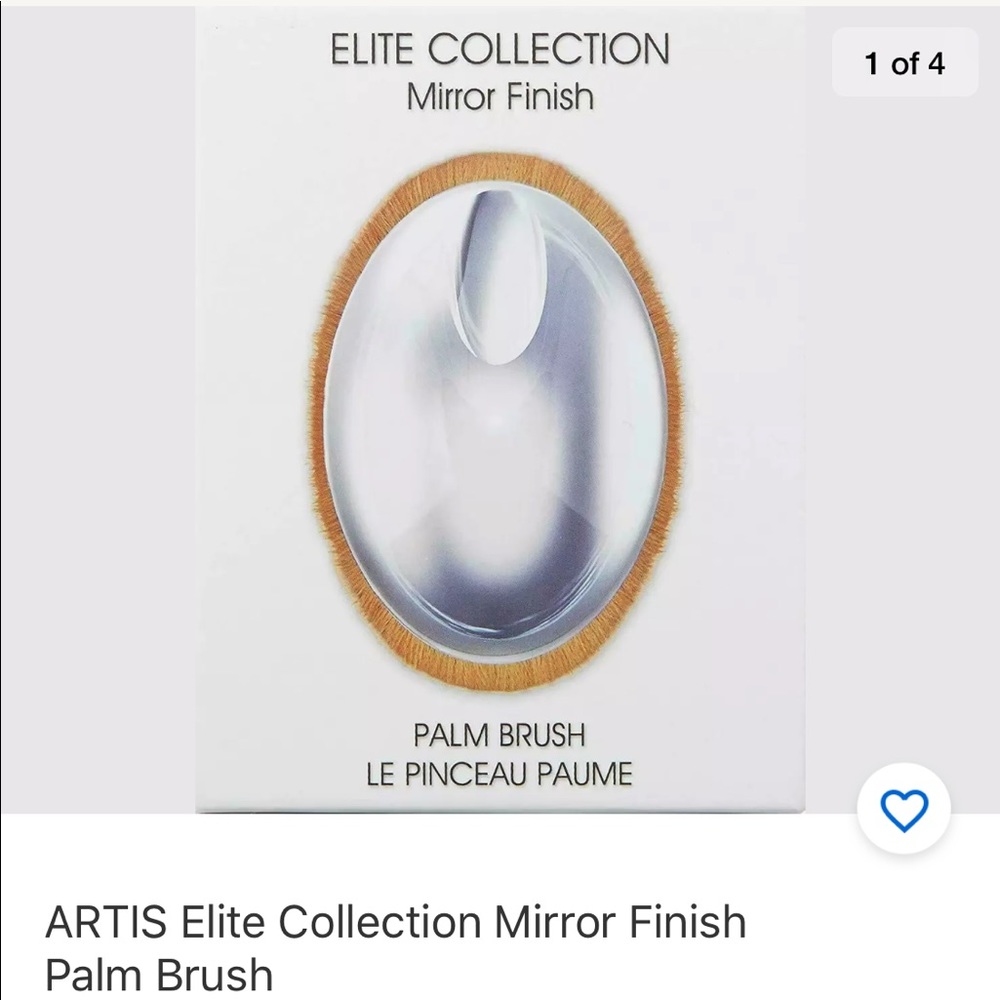 Artis palm brush mirror finish.